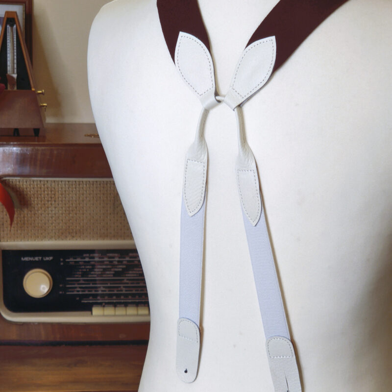 Szelki flanelowe bordowe HB Atelier Szelki flanelowe bordowe HB Atelier