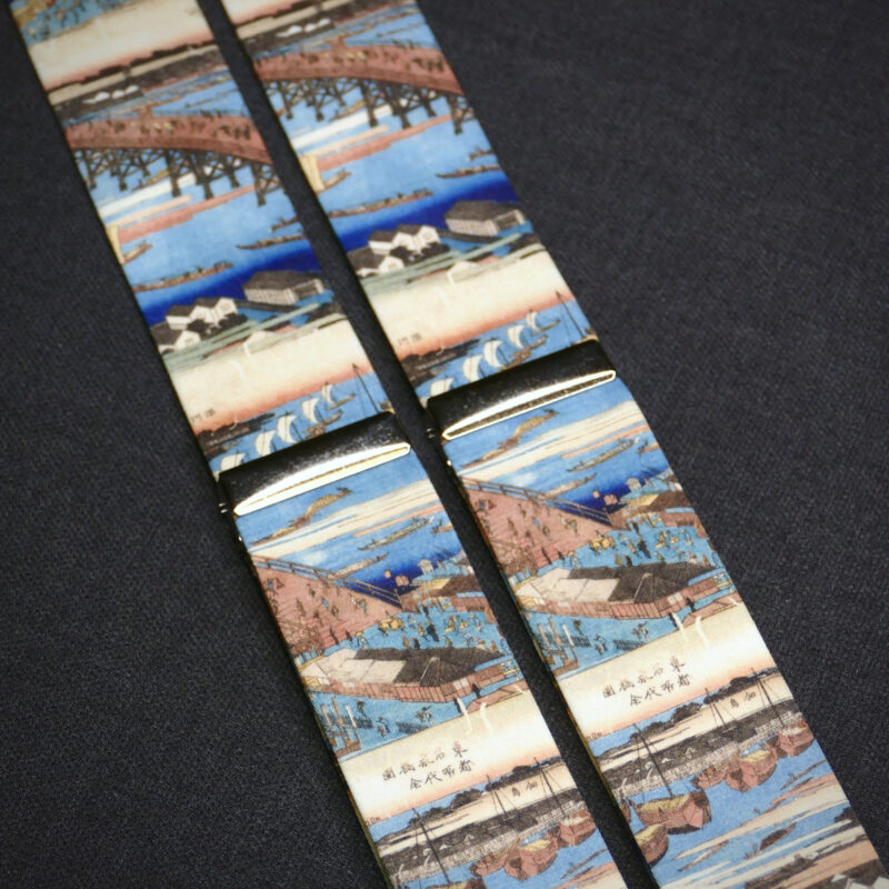 Szelki bawełniane Utagawa Hiroshige japoński drzeworyt Szelki bawełniane Utagawa Hiroshige japoński drzeworyt